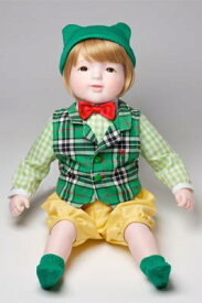 日本製　赤ちゃん人形ロイヤルベビー　ニコルG(グリーン)