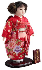 送料無料　久月作　市松人形　いちまさん　金彩友禅　〈東京久月 人形の久月市松人形 いちまつにんぎょう 日本人形 和人形 和服衣装着人形 伝統人形 衣裳着人形 衣装着人形 着物人形 女の子のお人形 おにんぎょう 伝統工芸品 人形の鈴勝（すずかつ）通販〉