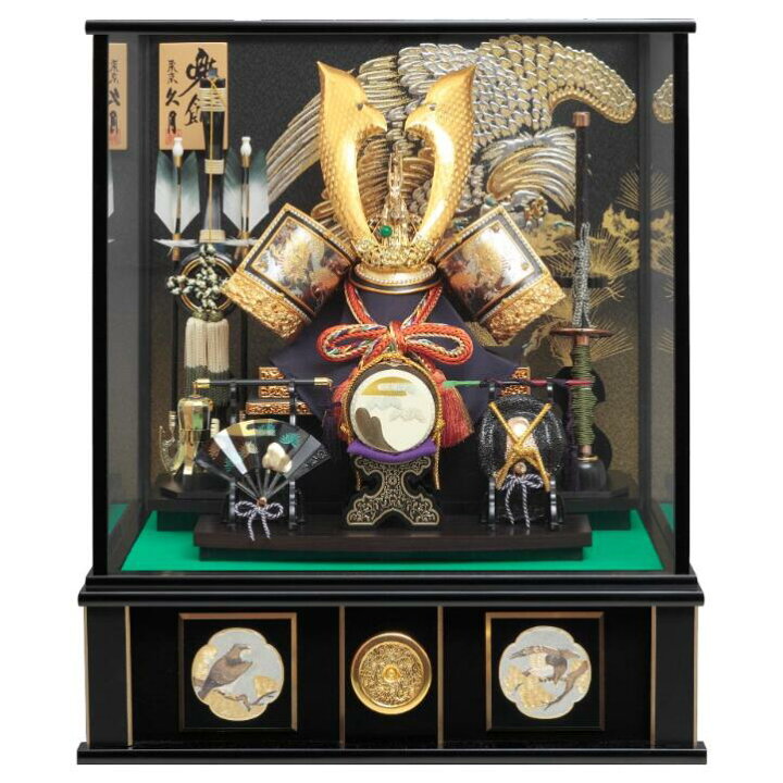 楽天市場】送料無料 久月作 五月人形 13号兜 オルゴール内蔵 吹き返し  