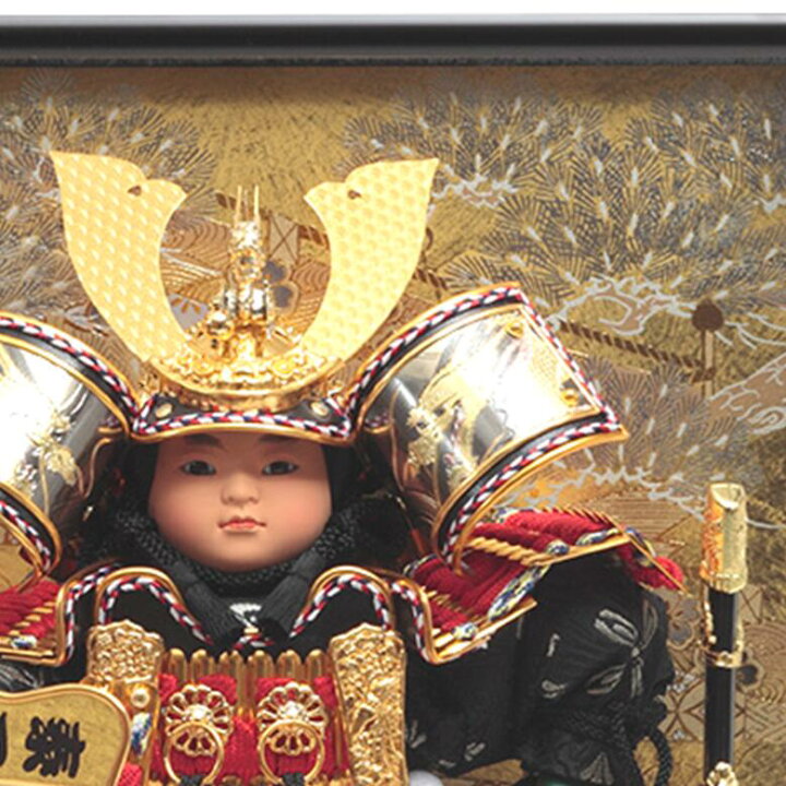 楽天市場】送料無料 久月作 五月人形 6号大将 ガラスケース入り飾り 