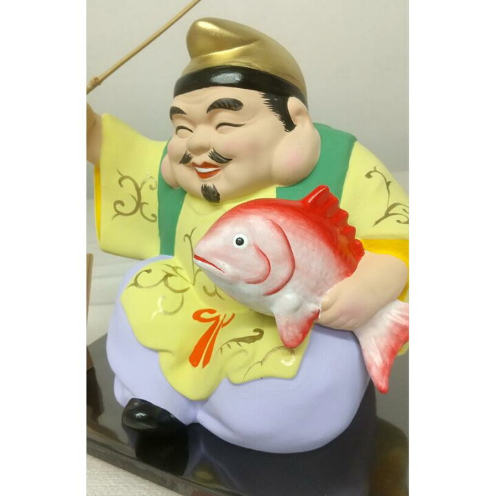 楽天市場】開運招福の縁起物！ 陶器製 笑門七福神 恵比寿・恵比須 特大 
