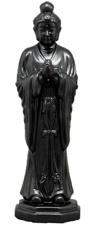 楽天市場】仏像シリーズ ブラックカラー（黒色）塗装 陶器製 仏像 数珠 