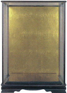 久月No.71カブセ式縦長ガラスケース (黒檀調・金沢箔) 各種お人形、立雛、陶磁器、ちりめん製品、手作り作品等、あらゆる用途にご利用いただけるガラスケースです♪ 大切な宝物をい