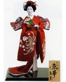 久月作　日本人形　正絹・いしのやすこ京刺繍　十号　尾山人形　【京華】　〈Japanese doll　日本文化　伝統品　和のインテリア　和人形　おにんぎょう　外国・海外へのお土産・贈り物・プレゼント・ギフトにもおススメです！〉