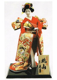久月作　日本人形（尾山人形）　正絹刺繍　10号【桃山】　Japanese doll　〈日本の伝統品　にほんにんぎょう　和人形　お人形　和の置物・お飾り・インテリア　日本のおみやげ　海外・外国へのお土産・プレゼントにもおススメです！　通販〉