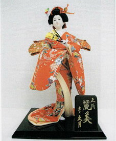 久月作　日本人形（尾山人形）　正絹　【麗美】　Japanese doll　〈日本の伝統品　にほんにんぎょう　和人形　お人形　和の置物・お飾り・インテリア　日本のおみやげ　海外・外国へのお土産・プレゼントにもおススメです！　通販〉