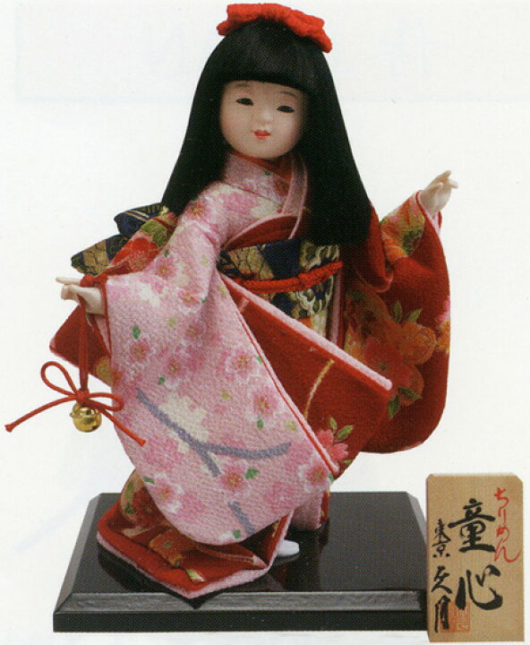 楽天市場】久月作 日本人形 わらべ人形・童人形 ちりめん・縮緬 鈴 