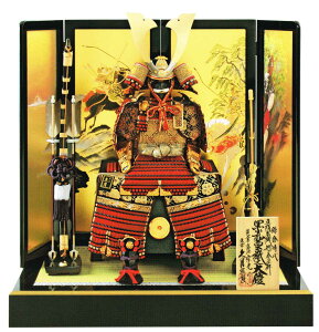 送料無料 久月監製 中村宗光作 五月人形 鎌倉時代 鳥獣戯画金物・正絹茜糸縅 10号大鎧 木製平台飾り 〈東京久月 浅草橋久月 5月人形出し飾り 鎧兜飾り 鎧出し飾り よろいかざり