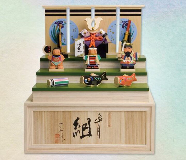 楽天市場】送料無料 南雲作 五月人形 伊予一刀彫り 【皐月組】 〈5月 