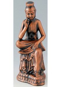 《新作》 陶器製 仏像 【弥勒菩薩】(小) 瀬戸物 日本製です。 〈仏教 ぶつぞう みろくぼさつ ミロクボサツ 彌勒菩薩 仏様 ほとけさま 和のインテリア・置物・置き物 日本の伝統品