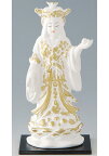 《新作》　陶器製　仏像　【吉祥天】（小） 瀬戸物 日本製です。 〈吉祥天女 きっしょうてん きっしょうてんにょ 仏教 ぶつぞう 仏様 和のインテリア・置物・置き物 日本の伝統品 外国人へのお土産としても人気です。おみやげ〉 瀬戸物 日本製です。
