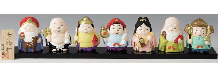 楽天市場】陶器製 招福七福神 布袋・福禄寿・弁財天・寿老人・毘沙門天 