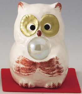 ƂĂ킢J^̉NI@퐻@KXʎ ӂ낤@F@6cm@Ceramic Ware Feng Shui Owl@qN@a̒uECeA@̂@A[g@tN