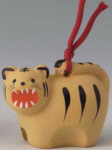 開運招福! 陶器製 干支 土鈴十二支・十二獣 土鈴・福鈴 寅(虎・とら) 良い音が鳴ります。 〈どれい・ふくりん 和のインテリア・お飾り・置物 お正月飾り 日本の伝統品 海外・