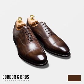 革靴 メンズ レザーシューズ / ストレートチップ レザーソール 本革 グッドイヤー ウェルテッド ◇GORDON & BROS（ゴードンアンドブロス）：FABIAN5092LB