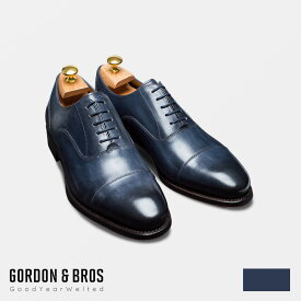 革靴 メンズ レザーシューズ / ストレートチップ レザーソール 本革 グッドイヤー ウェルテッド ◇GORDON & BROS（ゴードンアンドブロス）：FABIAN5092LD