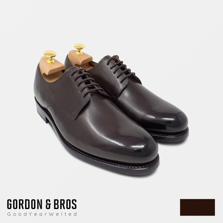 楽天市場 革靴 メンズ レザーシューズ プレーントゥ レザーソール 本革 グッドイヤー ウェルテッド Gordon Bros ゴードンアンド ブロス Levet5916lb Suzuki S Leather 楽天市場店