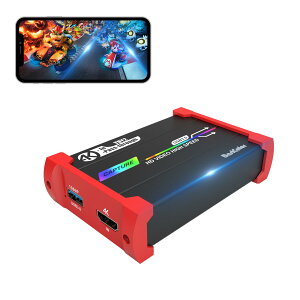 Basicolor rfILv`[{[h HDMI 4K 60FPSpXX[ YUY2 Lv`[{[hSwitchΉ 1080P/60FPS USB3.0` 3.5mmI[fBI/o Switch PS5 PS4 Xbox Wii UpT|[g hCo[sv o