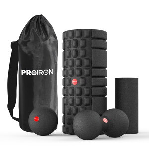 PROIRON �t�H�[�����[���[ ����܂����[���[ �X�g���b�`���[���[ �O���b�h foam roller �}�b�T�[�W���[���[ �ؖ����[���[ �Z�b�g ������ ���[�ܕt�� 5�_�Z�b�g�y���������z