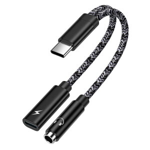 ChrisPow ^CvC Czϊ A_v^ USB Type-C to 3.5mm 15cm DAC`bv PD20W}[d 4TRRS CzWbN ϊ ^CvC wbhtHWbN ʘb/y/ʒ/}CN HiFi AuxI[fB