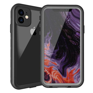 �y���������ziphone 11�h���P�[�X iphone 11�J�o�[ IP68�K�i �����h���� Qi�[�d�Ή� �t�F�C�XID �w��F�ؑΉ� �ϏՌ� �h�o �h�� �Ռ��z�� ����֗� �A�C�t�H�� 11 �h���P�[�X�i�u���b�N6.1�C���`)�y��