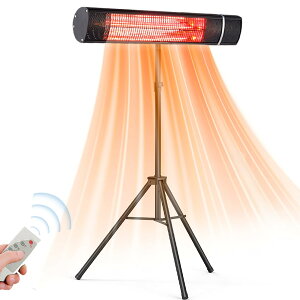 【納期約1〜3週間】ハロゲンヒーター 電気ストーブ IP65 防水ヒーター 高速暖房 タイミング制御 屋外自立型/壁掛け式 業務用 家庭用 ストーブ 過熱保護 急速加熱 1500W 赤外線 屋外 業務用 省エ