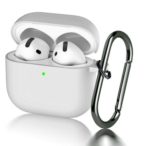 Seltureone�y�V�o��zFor Airpods 4�P�[�X 2024�N���� �_�炩���V���R���f�� �S�ʕی�J�o�[ �L�[�z���_�[�t�� �����h�~ �ϏՌ� ����~�� �y�� �L�Y�h�~���C�����X�[�d�Ή� LED��ԕ\������ Airpods 