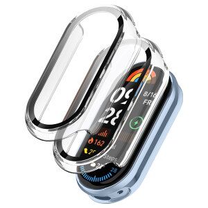 Seltureone �y2�zXiaomi smart band 9�p�ی�P�[�X PC�t���[��+�����K���X�t�B���� ��̉� ���y���������z