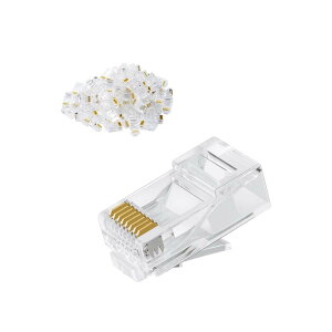 lan �R�l�N�^,CableCreation RJ45�R�l�N�^ 10���� LAN�R�l�N�^ Cat6/Cat5e �Ή� �P���������Ή� �ߐ܂�h�~�y���������z
