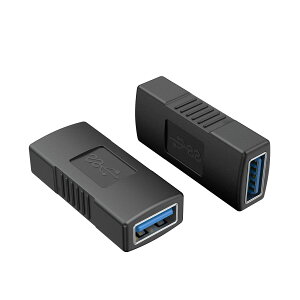 USB3.0 ���p�A�_�v�^,CableCreation USB ���X-���X �A�_�v�^ 2�Z�b�g ������5Gbps�Ή� USB 3.0 �����A�_�v�^ �u���b�N�y���������z