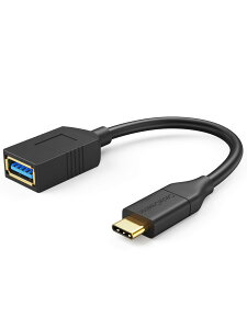 otg type-c,CableCreation USB 3.1 Type C to WUSB 3.0 A X ϊA_v^[USB-C OTGP[u iPhone 15/iPhone15Pro MaxȂǑΉ ubN0.15myz