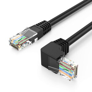 CAT6 LAN�P�[�u��, CableCreation �Б�L�^ CAT6�C�[�T�l�b�g�p�b�`�P�[�u�� 50U "�����b�L �����90�x�p�x�t��LAN�P�[�u�� �u���b�N 1m�y���������z