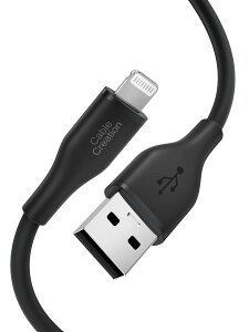 MFiF؃CgjOP[u,yApple MFiF؁zCableCreation iPhone P[u}[d USB to Lightning P[u 2.4A [d&f[^ iPhone14 Pro/14 /13/13 Pro/12 Pro Max/12/AirPods ProȂǂɑΉ 1.8M/ubNy
