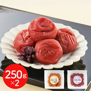 紀州みなべの南高梅 2種セット 各250g / 梅干し うめぼし 送料無料