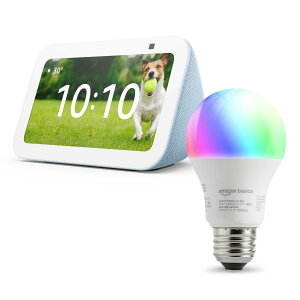 yZ[zEcho Show 5 (3) NEhu[ + Amazonx[VbN X}[gLEDd (E26E60W` 800lmEEF^Cv)