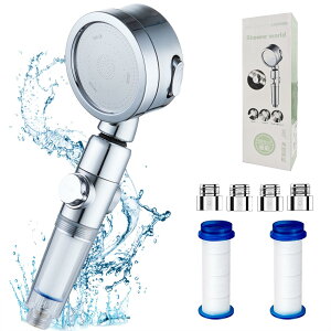 CML SCL 2024 最新型 シャワーヘッド マイクロナノバブル 増圧 80%節水 塩素除去 3段階モード 分解掃除可 節水 高水圧 低水圧 360°調節 首振り ウルトラファインバブル ミスト 肌ケア M/K/G/O 4種類