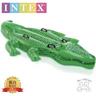 INTEX(インテックス) 浮き輪 ジャイアントアリゲーターライドオン 203×114cm 58562 [日本正規品]