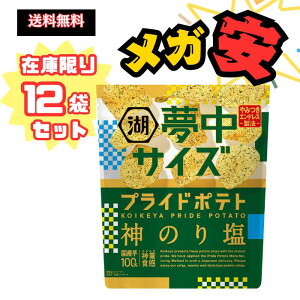 湖池屋 夢中サイズ 湖池屋プライドポテト 神のり塩 102g×12袋
