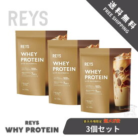 【3個セット】REYS レイズ ホエイ プロテイン 1kg 国内製造 ビタミン7種配合 WPCプロテイン ぷろていん ホエイプロテイン… (カフェオレ風味)