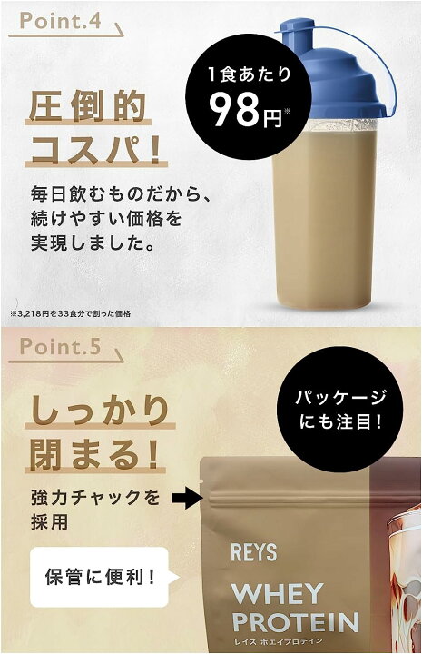 楽天市場】【3個セット】REYS レイズ ホエイ プロテイン 1kg 国内製造 