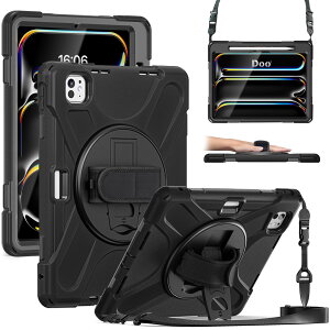 Doo iPad Pro 11C` P[X M4 (2024A5)pV_[P[X iPadv11C` Jo[ ϏՌ ČRMILi y[ Pencil Pro/USB-CɑΉ 360x]X^h V_[Xgbv  ho 