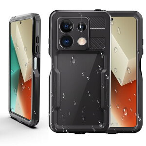 Doo For Xiaomi Redmi Note 13 Pro 5g ShP[X Redmi Note 13 Pro IP68hKi bh~m[g13v NAP[X ʎwF؁A烍bNΉ ČRMILKi ϏՌ EȒP h P[X Redmi Note 1