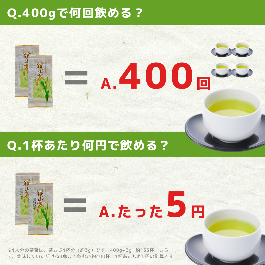 楽天市場】狭山茶【100g×4袋】1杯あたりたったの5円！お茶 狭山茶 日本