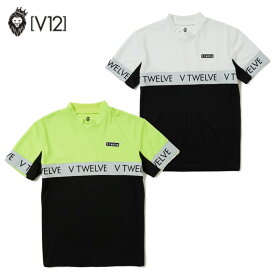 【V12/ヴィ トゥエルヴ】V122310-MK16CENTER LIB MOCKメンズ吸水速乾 モックネックシャツ