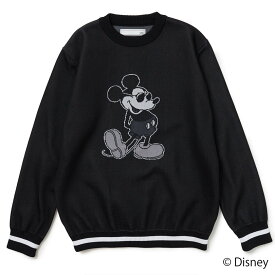 【V12/ヴィ トゥエルヴ】V122221-KN07MICKEY / KNITメンズ ミッキー柄ニット 　長袖