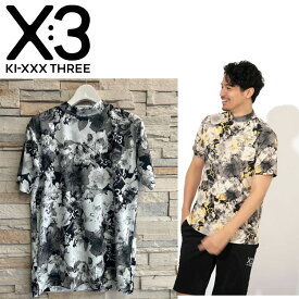 【KI-XXX THREE/キックスリー】25ssxm010モックネックシャツ