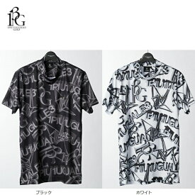 【1PIU1UGUALE3 GOLF/ウノ ピゥ ウノ ウグァーレ トレ ゴルフ】GRT173-POE398S/S MOCK NECK ALL LOGO MIXモックネックTシャツ