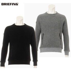 【BRIEFING/ブリーフィング】BRG237M99HOL MENS WOOL GAUZE CREW NECKクルーネッニット