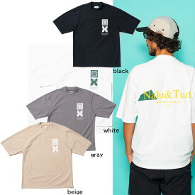 【SALVAGE PUBLIC/サルベージパブリック　コレパ】SVKS6022SURFMockneck S/S (Nalu&Turf)ゴルフ　モックシャツ