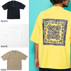 【SALVAGE PUBLIC/サルベージパブリック　コレパ】SVKS6023SURF Mockneck S/S (TI LEAF Paisley)ゴルフ　モックシャツ